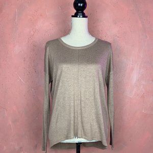 Flowy Taupe H&M Lightweight Knit Sweater/Flowy Sweater/Small H&M Sweater Neutral